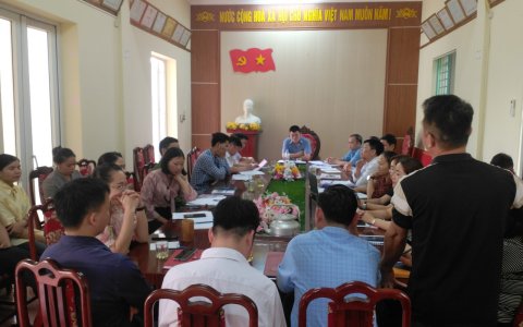 Ngày 29/3/2024 Hội nghị giao ban về công tác xây dựng Nông thôn mới xã xã