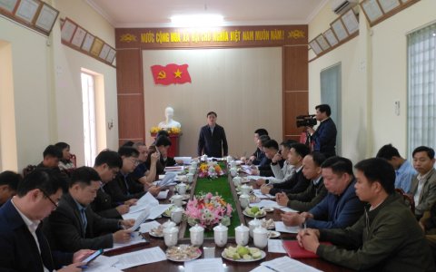 Ngày 20/3/2024 xã Giao An tiếp đoàn công tác UBND huyện Lang Chánh