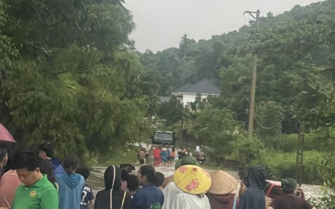 Xã Giao An thiệt hại do mưa lũ