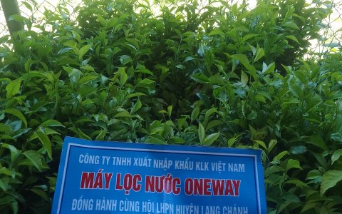 Công ty TNHH xuất nhập khẩu KLK Việt Nam ( Máy lọc nước ONEWAY ) đã đồng hành cùng Hội LHPN huyện Lang Chánh “ Xây dựng nông thôn mới – vườn sạch nhà đẹp”